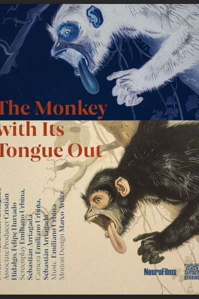 EL MONO CON LA LENGUA AFUERA PÓSTER