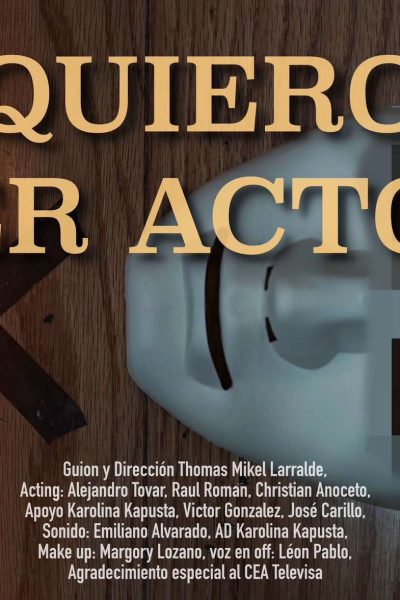 QUIERO SER ACTOR PÓSTER